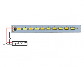 5PCS DC 5V 5W Dual-Color LED Lamp Board Warm/Pure White Light 380mA 400LM 3500K/6500K for USB Touch Dimmer